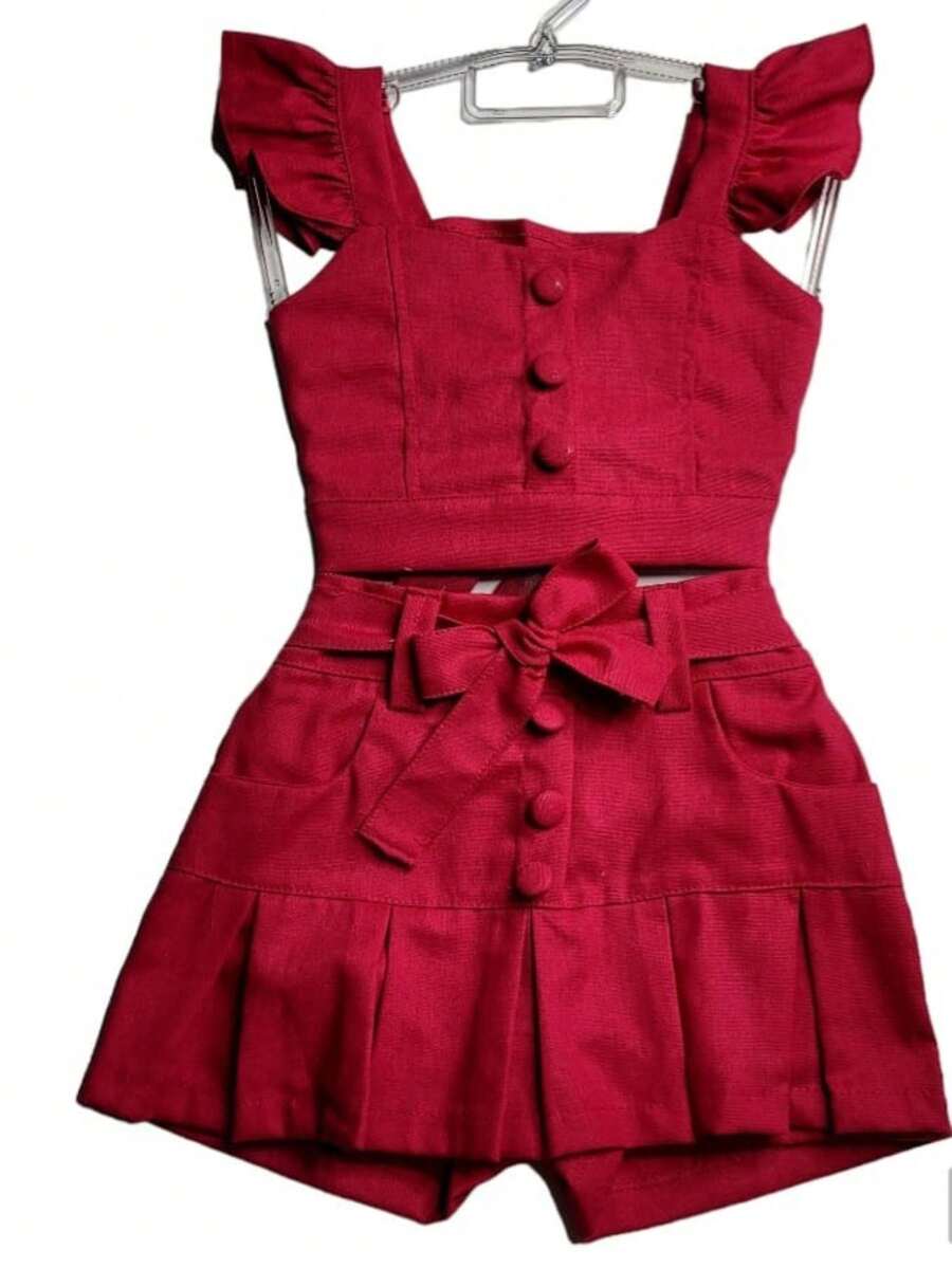 Young Girls Sets - 玫紅色 - 查看 1