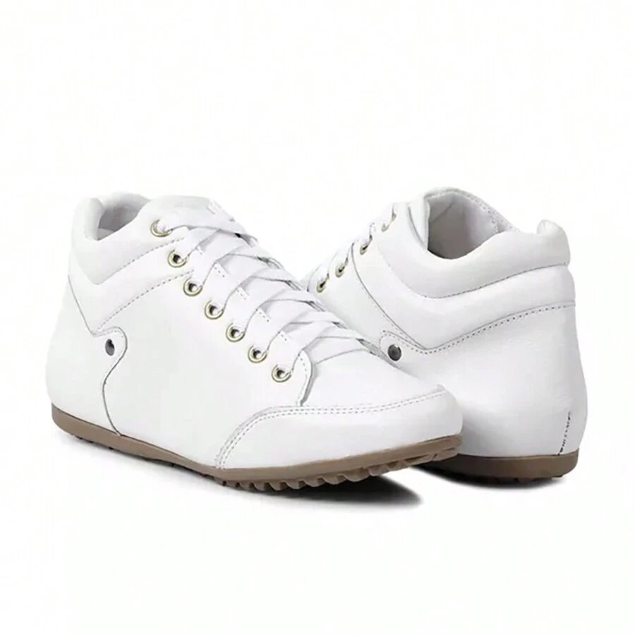 Women Mid-Calf Boots - 白色 - 查看 1