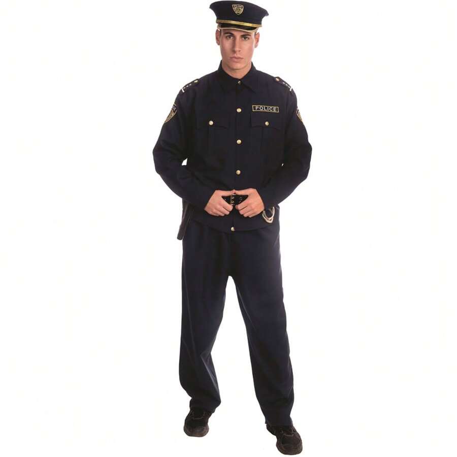 Police Costume - Navy Blue - View 1