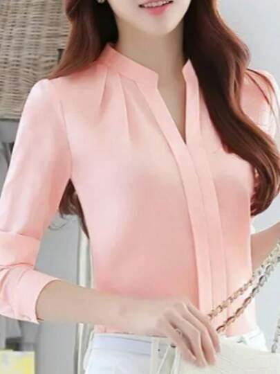 Blusa para mujer, de manga larga