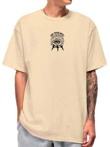 Trace Black Men T-Shirts - Màu be - Xem 2