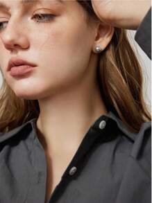 每週不重複的仿珍珠耳環套裝,7對仿珍珠耳釘,法式復古和極簡主義風格 - 七對耳環套裝 - 查看 6