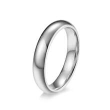 Men's Single Ring - 銀色 - 查看 1