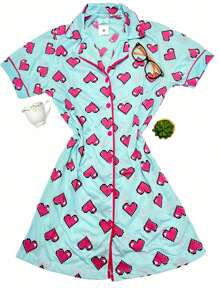 Women Nightgowns & Sleepshirts - Green - View 4