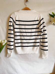 Women Knit Tops - 白色 - 查看 2