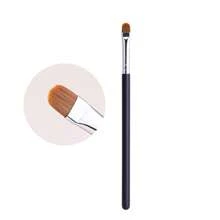 1pc Thin Flat Round Line Brush For Precise Foundation & Concealer Makeup,Foundation Brush,Concealer Brush,Blush Brush,Contour Brush,Blush Brush,Bronzer Brush,Powder Brush,Foundation Brush,Blush Brush - Black - View 8