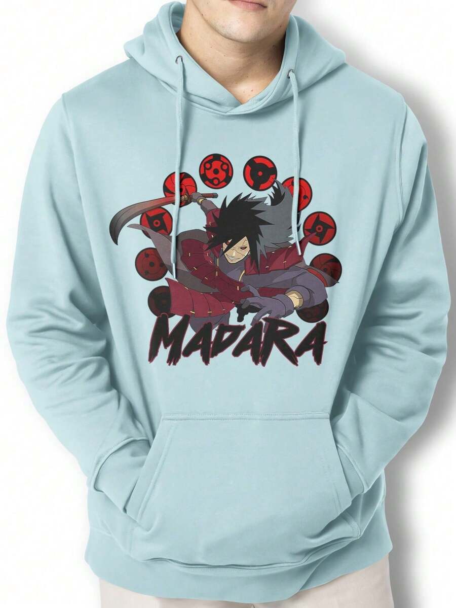 Men Hoodies - 淺藍色 - 查看 1