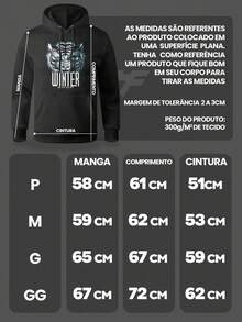 Moletom Casaco Skull Fire Blusa Canguru BPJ2