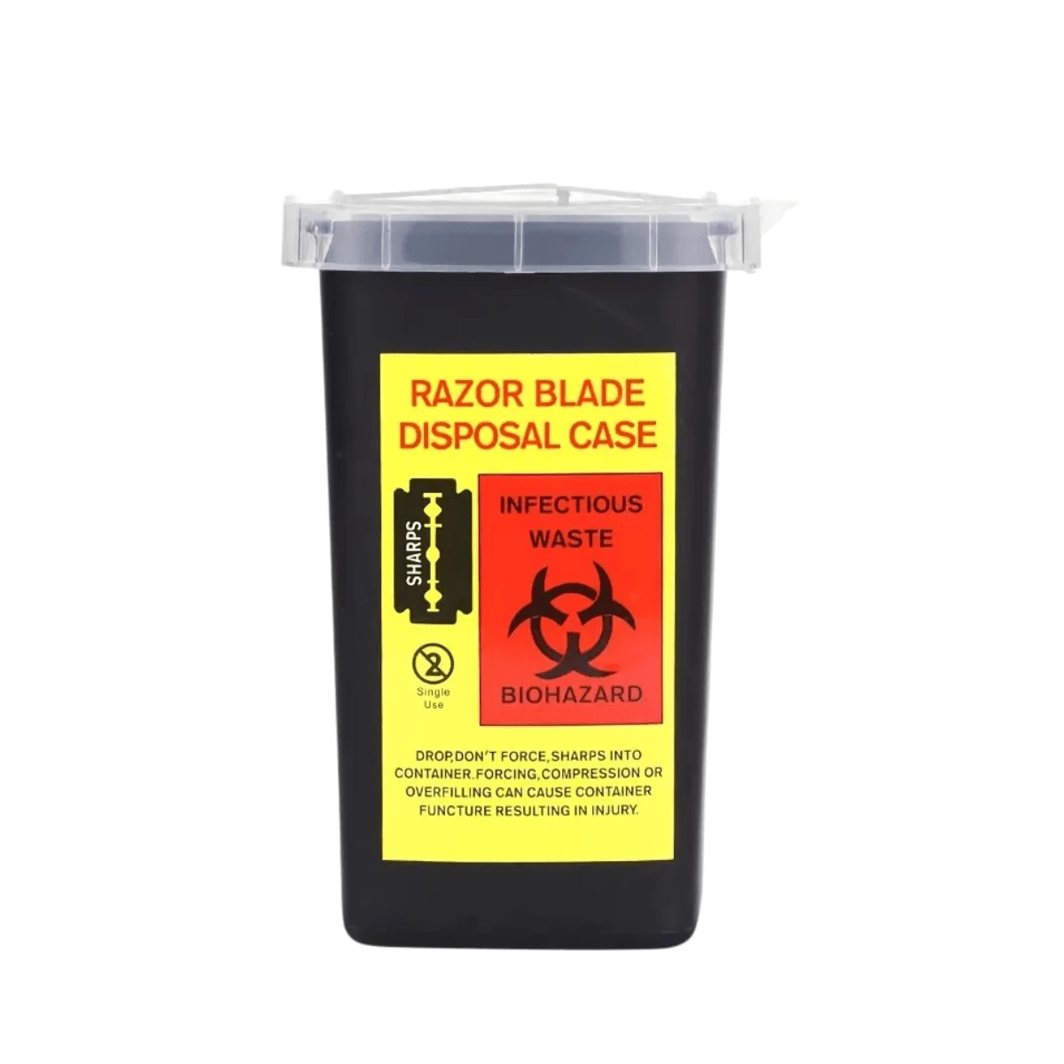 CONTENEDOR DE RESIDUOS PELIGROSOS PUNZOCORTANTES RPBI - Negro - Ver 1