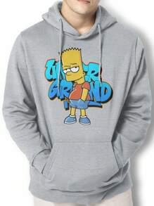 Men Hoodies - Màu Xám nhạt - Xem 1