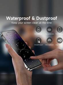 [3+3 Packs] Compatible With Apple IPhone 14 Pro Max Privacy Screen Protector Tempered Glass Accessories 3packs 9H Anti Spy Privacy Screen Compatible With IPhone 14 Pro Max 3packs Camera Lens Protector - Black - View 7