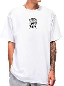 Trace Black Men T-Shirts - 白色 - 查看 2