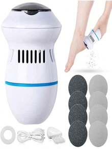 Lima Eléctrica Para Eliminar Durezas De Pies Y Manos, Quita Callos Sin Dolor. Fuente De Alimentacion Con Batería O Recargable. - Multicolor - Ver 7