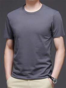 Men T-Shirts - 深灰色 - 查看 1