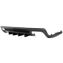 Rear Diffuser Fits 2010-2013 Chevy Camaro ZL1 Models Only, IKON Style PP Unpainted Black Shark Fin Chin Rear Lip Spoiler By IKON MOTORSPORTS - Unpainted Black - View 3