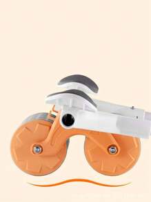 Roda Abdominal Automática E Recuperável Conjunto De Roda De Exercício Abdominal Com Função De Rebobinamento Com Suporte de Celular