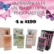 SET DE 4 PIEZAS PERFUME FOREVER EMOTION,GARDEN SWEETY, ´RINCESS GLITTERY  Y JUSTDIVA - Dulce - Ver 1