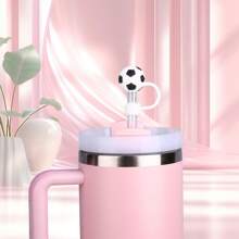 Straw Cover Cap For Cup, 5PCS Silicone Straw Covers For 40oz 30oz Tumbler, Cute Straws For 10mm Diameter - Balls