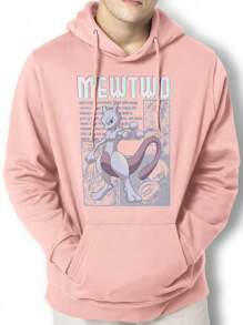 Men Hoodies - 淺粉色 - 查看 1