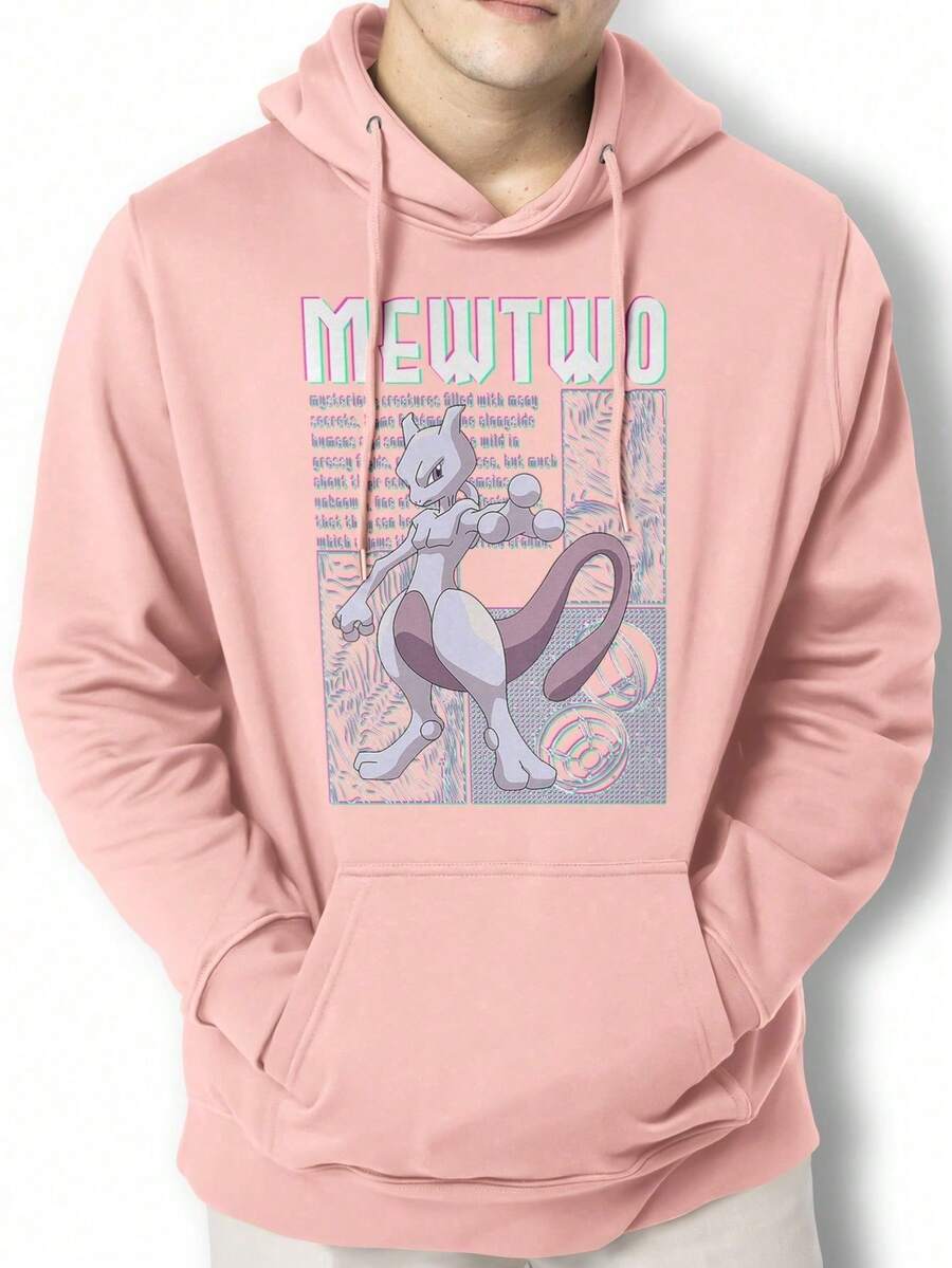 Men Hoodies - 淺粉色 - 查看 1