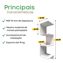 Corner Shelves - 白色 - 查看 2