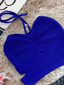 Women Knit Tops - Xanh đậm - Xem 3