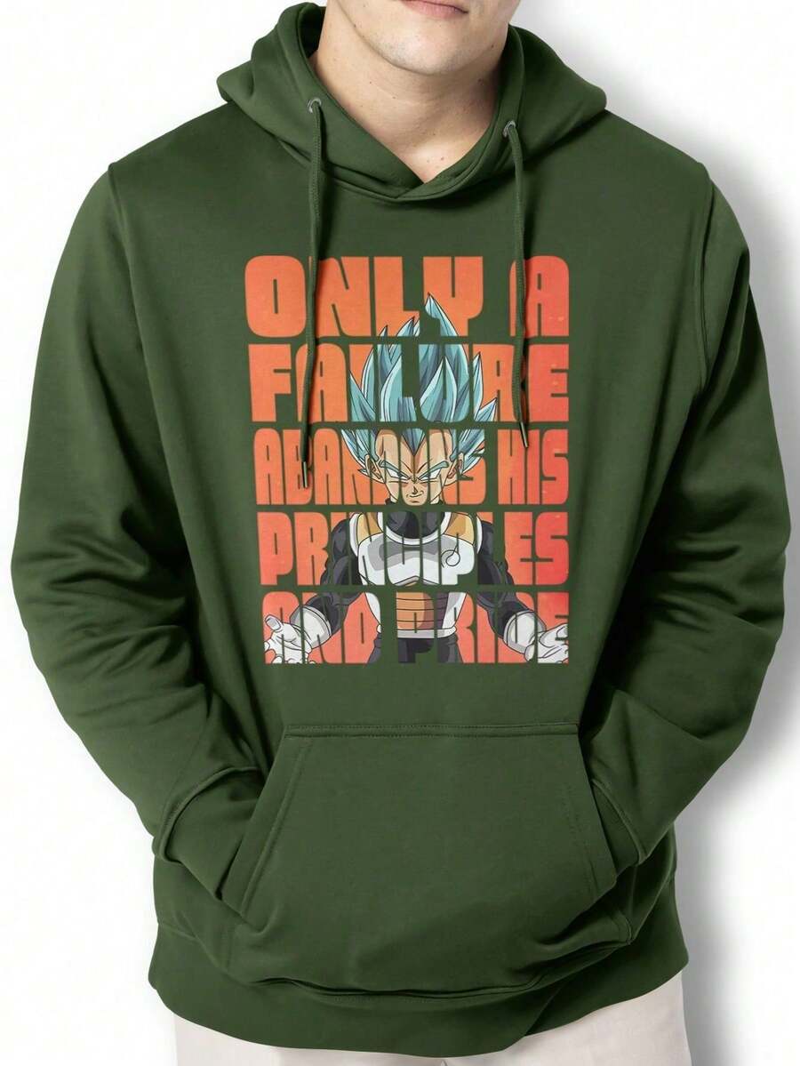 Men Hoodies - 軍綠色 - 查看 1