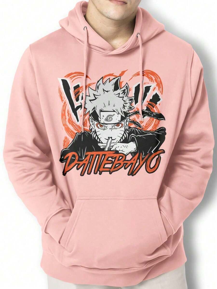 Men Hoodies - Màu Hồng baby - Xem 1