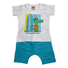 Kit 4 Pieces Of Children's Clothing BOY Or GIRL = 2 Assorted Sets - 藍色 - 查看 2