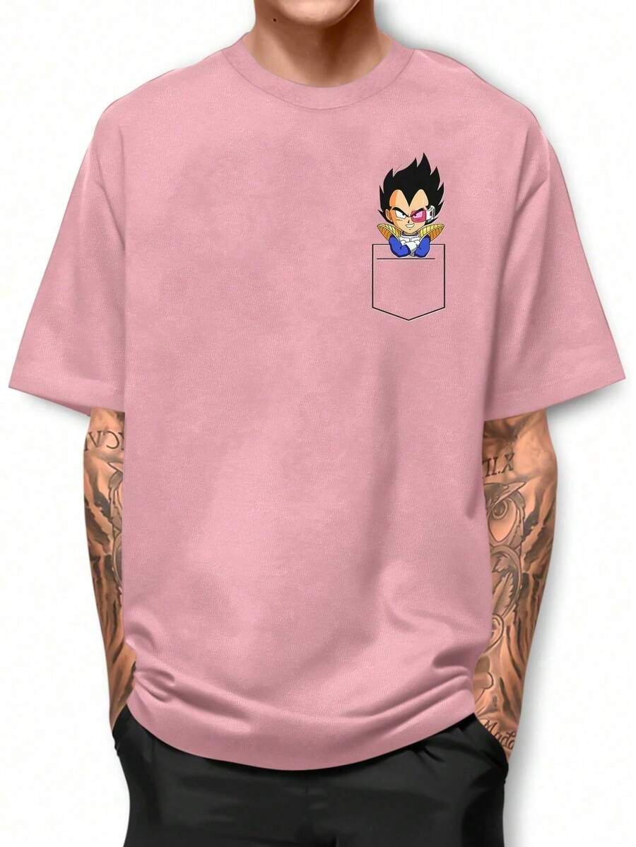 Men T-Shirts - Màu Hồng baby - Xem 1