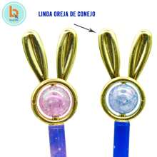 BUYTITI Plumas con Diseño de Conejo Kawaii de Punto Fino Paquete de 12 Piezas B-1002ZX-PAQUETE-12PZS - Multicolor - Ver 4