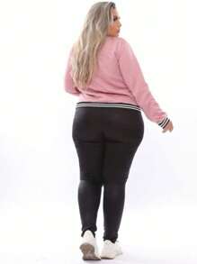 Plus Size Jackets - Rosa Pálido - Ver 3