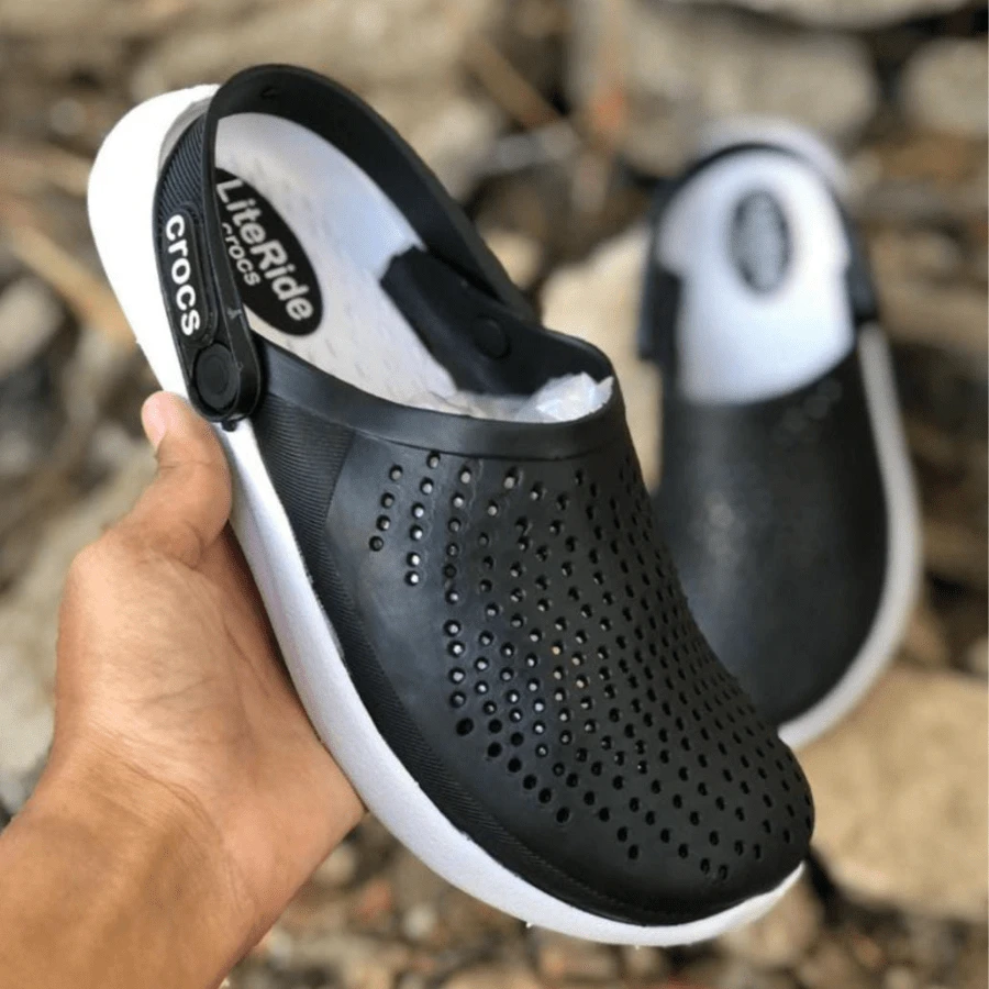 Men Clogs - 黑色 - 查看 1