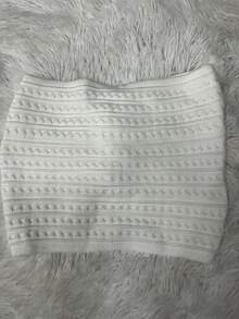 Women Knit Tops - trắng - Xem 3