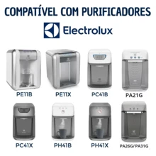 Kit 2 Filtros Refil Electrolux Purificador Água Kit 2 Filtros Refil Electrolux Purificador Água PE11B PE11X PA21G PA26G PA31G PC41B PC41X PH41B PH41X PE12A PE12B PE12G E PE12V - Branco - Visão 7