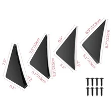 Universal Rear Diffuser Fit For Most Vehicle Unpainted Black Rear Spoiler ABS Plastic Splitter Spoiler Valance Under Lip Body Kit By IKON MOTORSPORTS, A Great Valentine Customizing Item - Unpainted Black - View 3