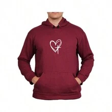 Women Sweatshirts - 紫紅色 - 查看 1