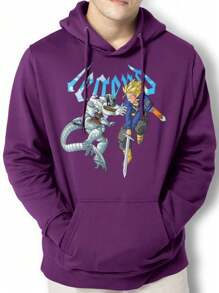 Men Hoodies - 紫色 - 查看 1