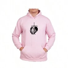 Men Hoodies - 粉色 - 查看 1