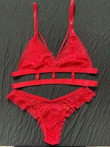 Women Sexy Lingerie Sets - Rojo - Ver 2