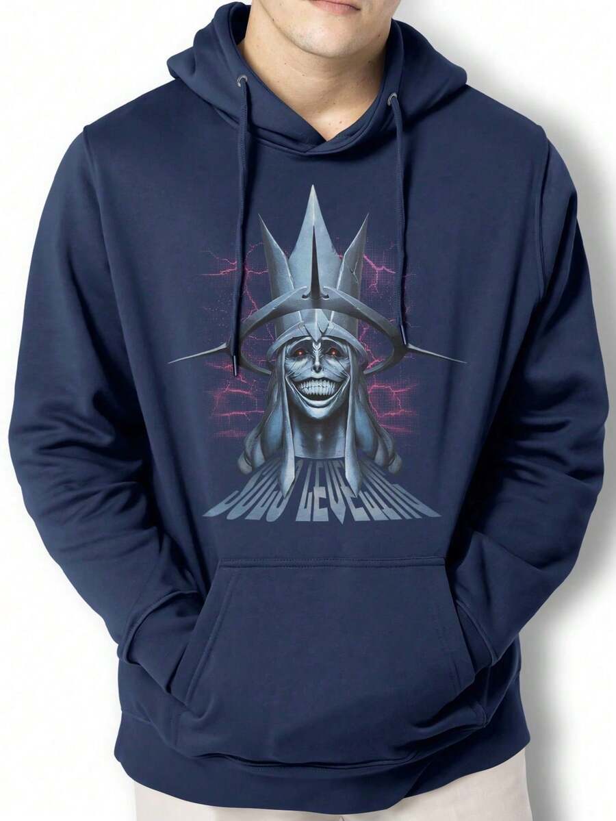 Men Hoodies - 藏蓝色 - 查看 1