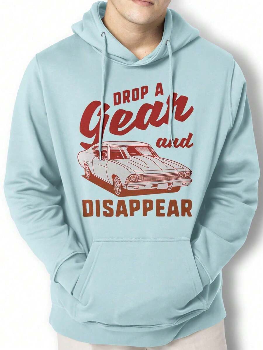 Men Hoodies - 淺藍色 - 查看 1