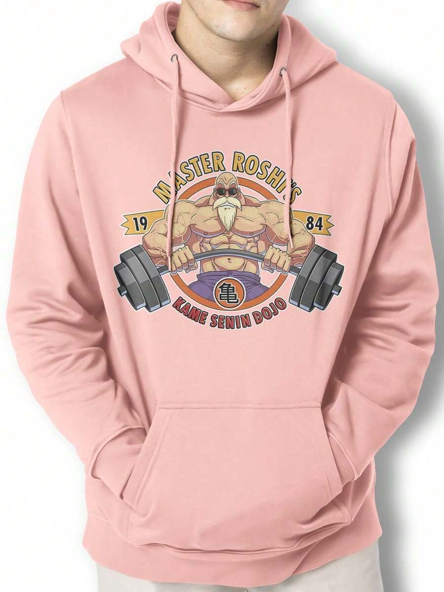 Men Hoodies - 淺粉色 - 查看 1