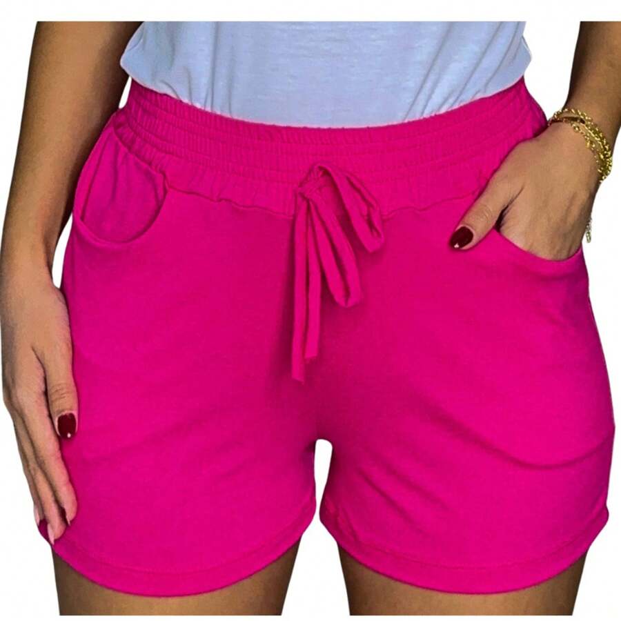 Women Shorts - Màu Hồng Tươi - Xem 1