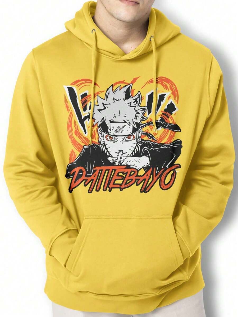 Men Hoodies - Màu vàng - Xem 1