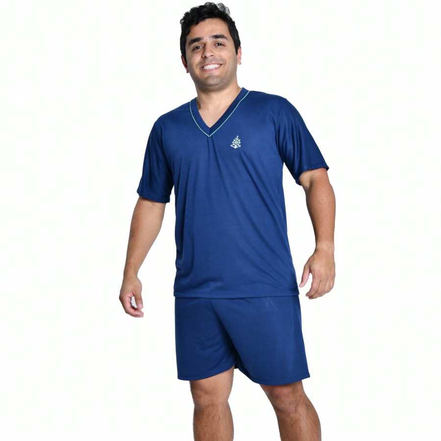 Men Loungewear Onepieces - Azul Marino - Ver 1