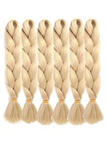 Kanekalon  rubio #613 6 pz para trenzas africanas de moda - Camel - Ver 2