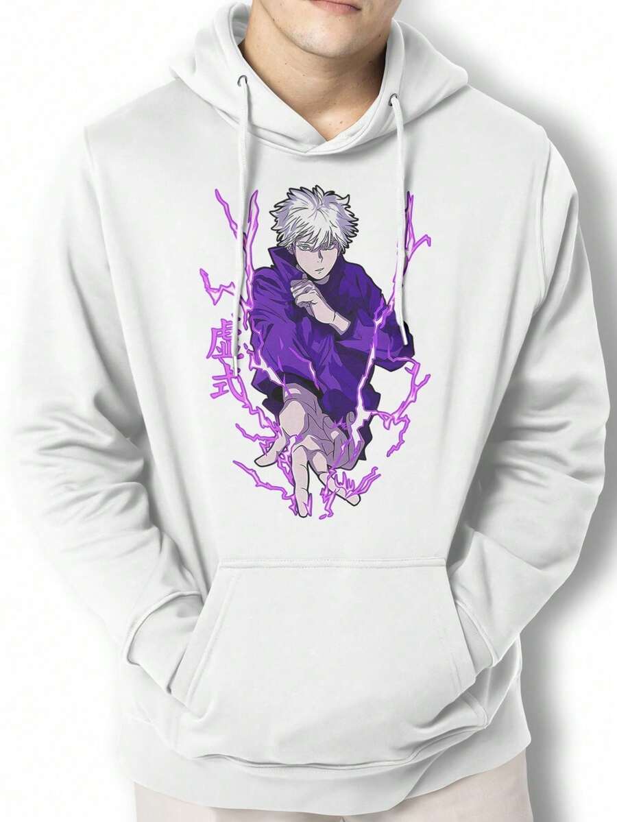 Men Hoodies - 白色 - 查看 1