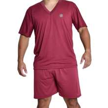 Men Loungewear Onepieces - Burgundy - View 3