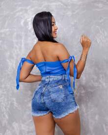 Women Shorts - Jeans - 查看 4